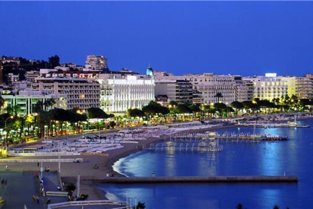 Cannes Palm Beach Parking, Clim, Wifi Plage 2' A Pieds Exterior photo